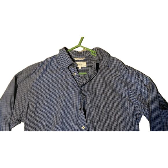 RGM Chairman Collection Men's Blue Plaid Long Sleeve Button Down Shirt Size L - Picture 2 of 7